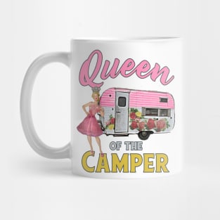 Queen of the Camper Vintage Trailer Mug